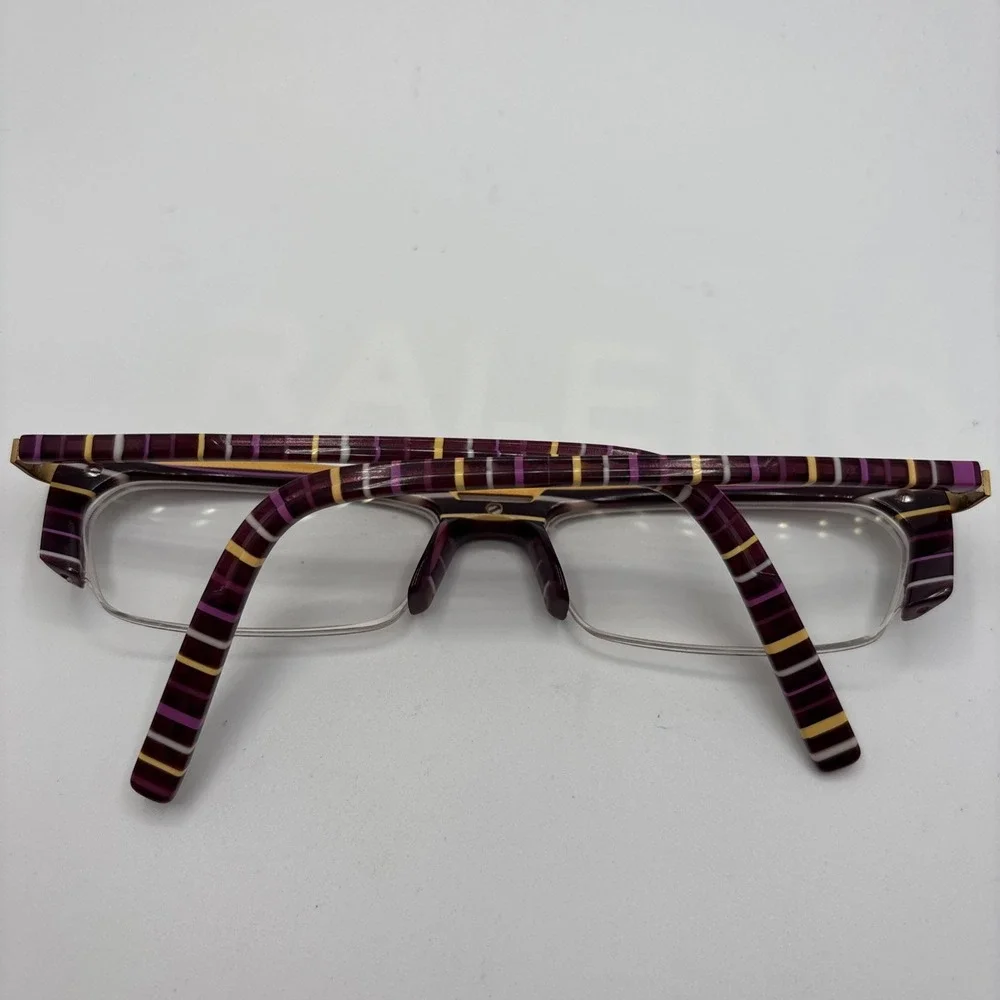 La Matta Italy ANCJEMO COL.3 51-16-135 Purple/Gold Eyeglasses Frame #D171